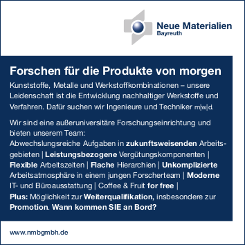 Bayreuth Innovativ Neue Materialien